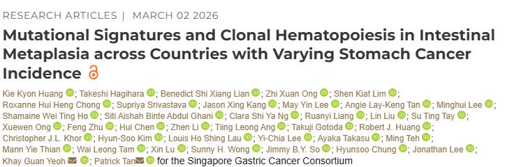 Mutational Signatures and Clonal Hematopoiesis in Intestinal Metaplasia across Countries with Varying Stomach Cancer Incidence a